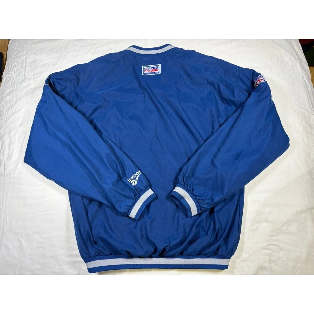 Vintage Reebok Pro Line NFL Dallas Cowboys Pullover Windbreaker Jacket Size XL